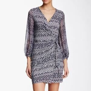 Diane Von Furstenburg DVF Sigourney Wrap Dress Silk Jersey Wrap Dress 0*